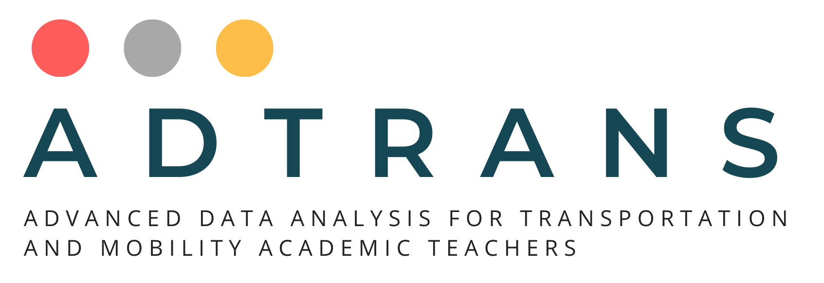 AdTrans – Advanced data analysis for transportation and mobility academic teachers